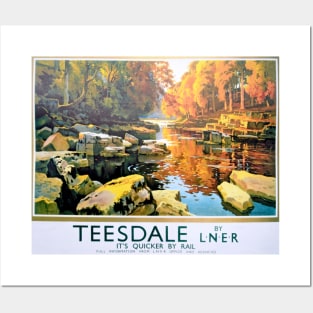 Vintage LNER Teesdale Poster Posters and Art